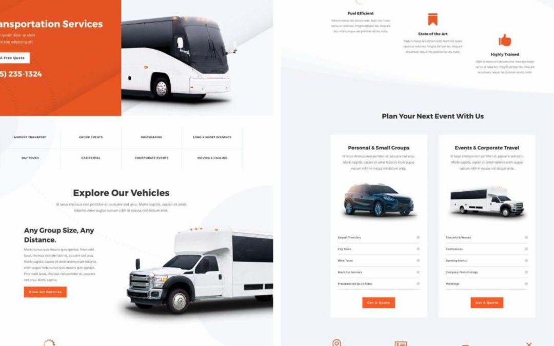 ET – Transportation Services Landing Page