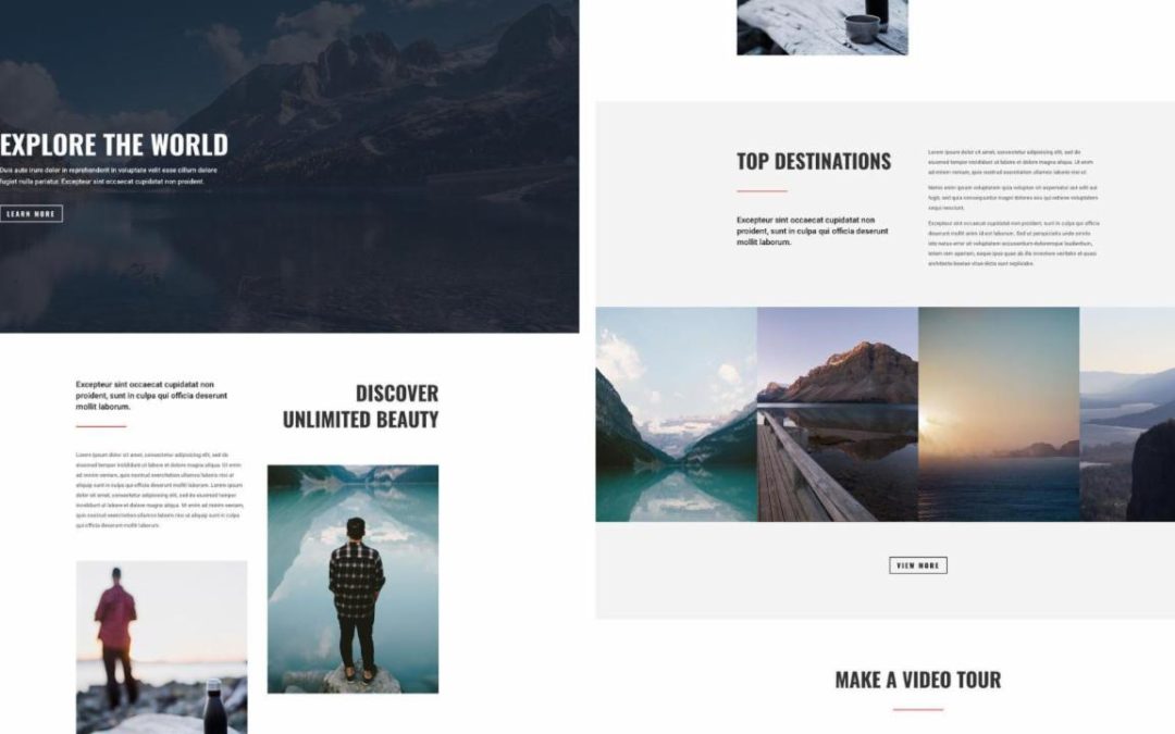 ET – Travel Agency Landing Page