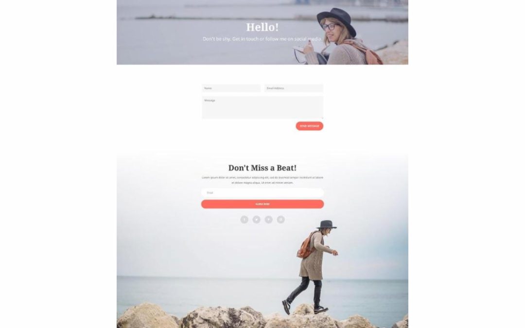 ET – Travel Blog Contact Page