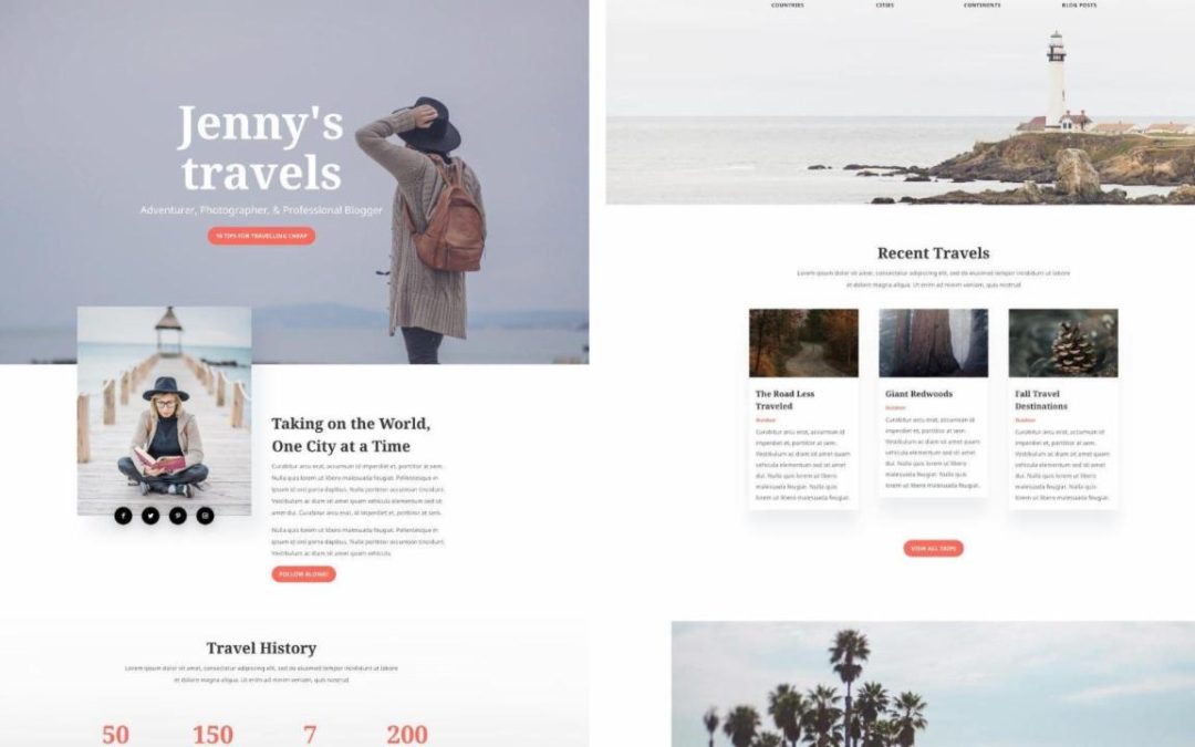 ET – Travel Blog Landing Page