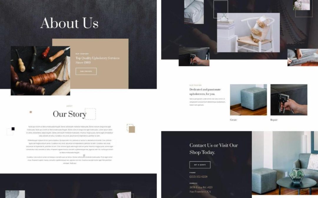 ET – Upholstery About Page