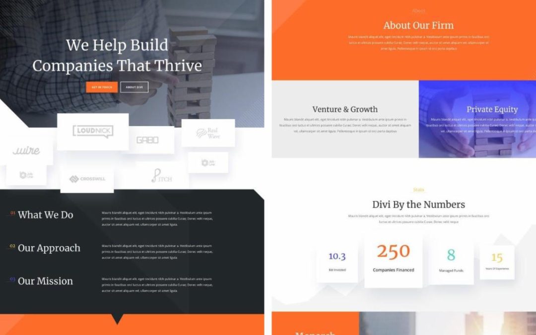 ET – Venture Capital Firm Landing Page