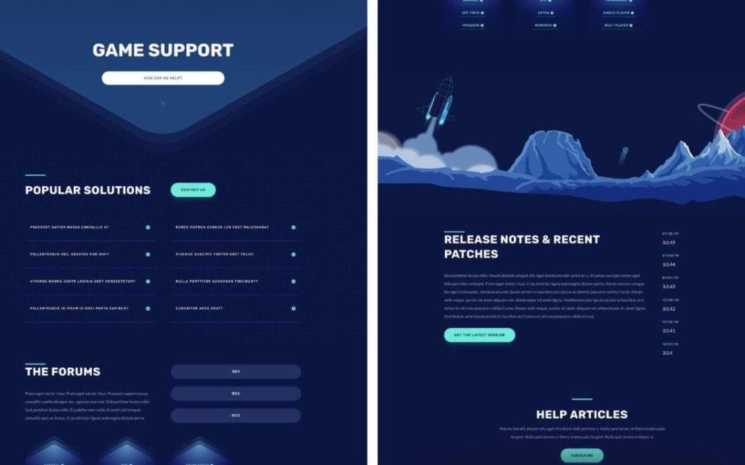 ET – Video Game Support Page