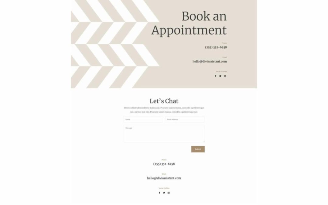 ET – Virtual Assistant Contact Page