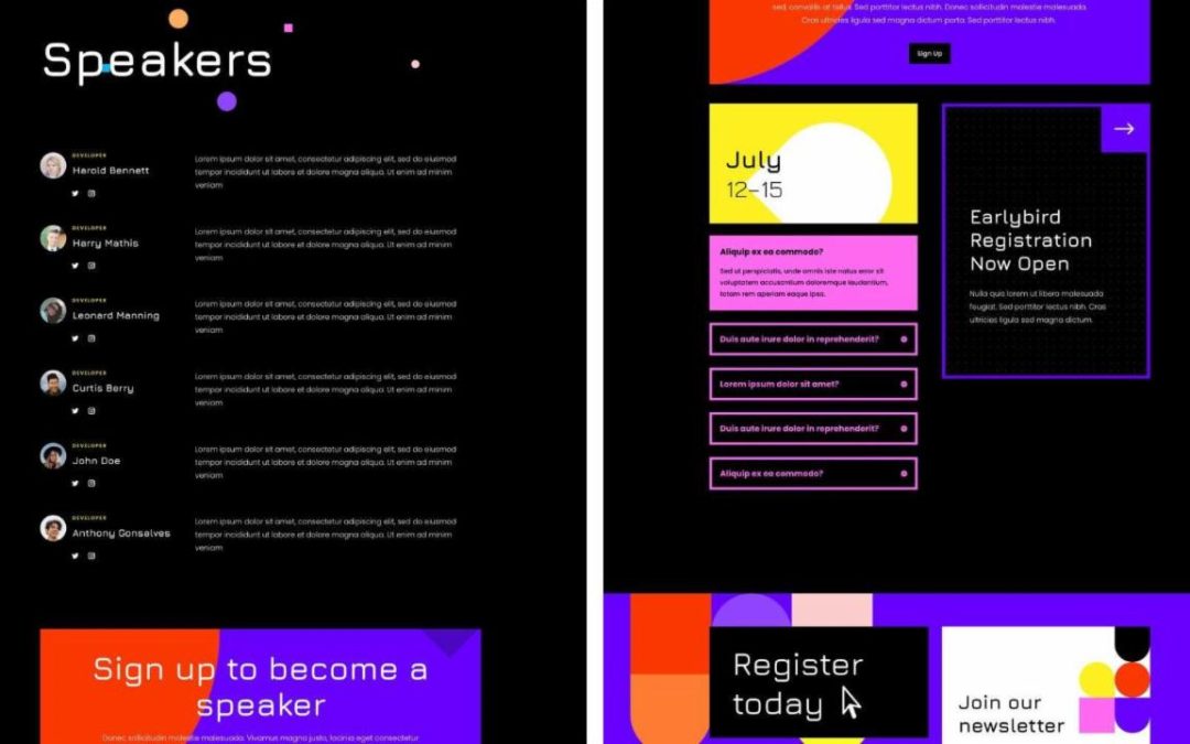 ET – Virtual Conference Speakers Page