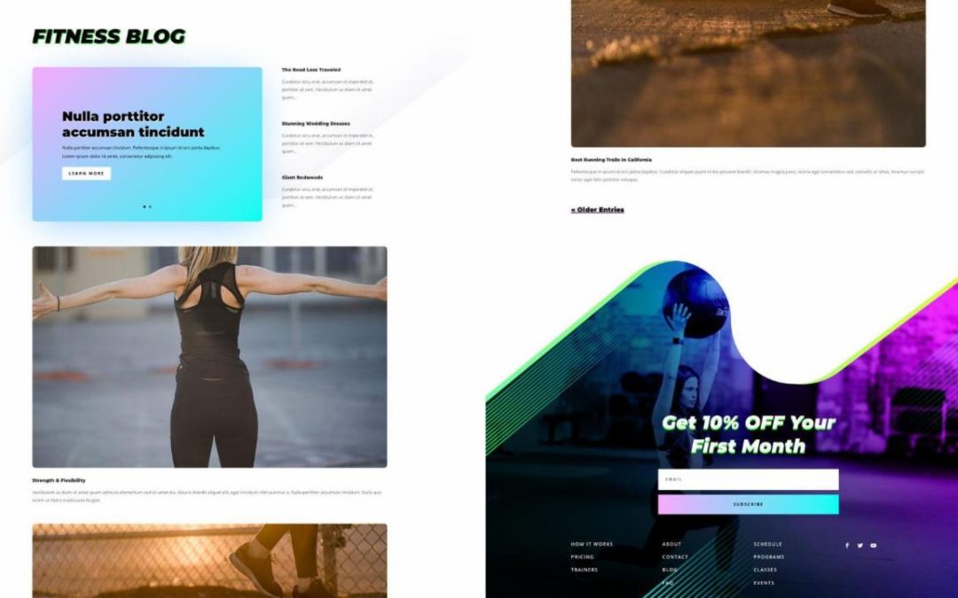ET – Virtual Fitness Blog Page