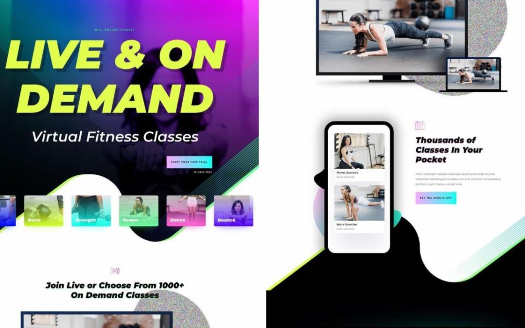 ET – Virtual Fitness Landing Page