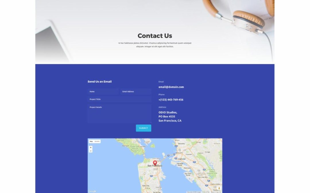 ET – Web Agency Contact Page