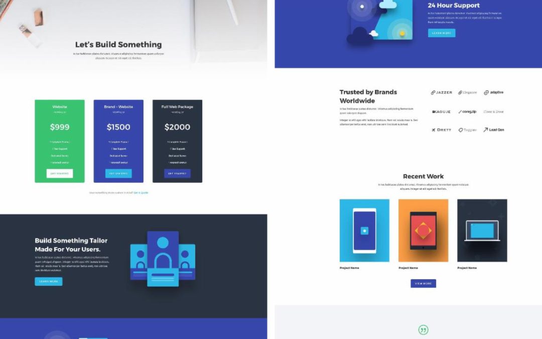 ET – Web Agency Pricing Page