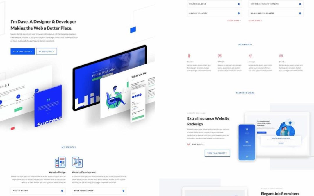ET – Web Freelancer Landing Page