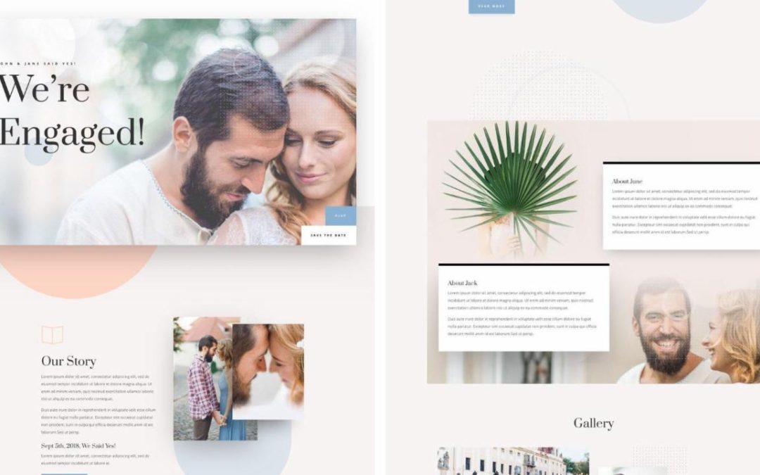 ET – Wedding Engagement Landing Page