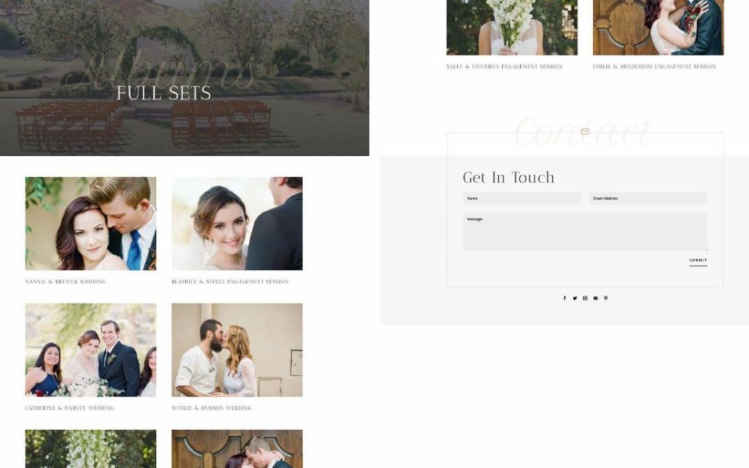 ET – Wedding Photographer Portfolio Page