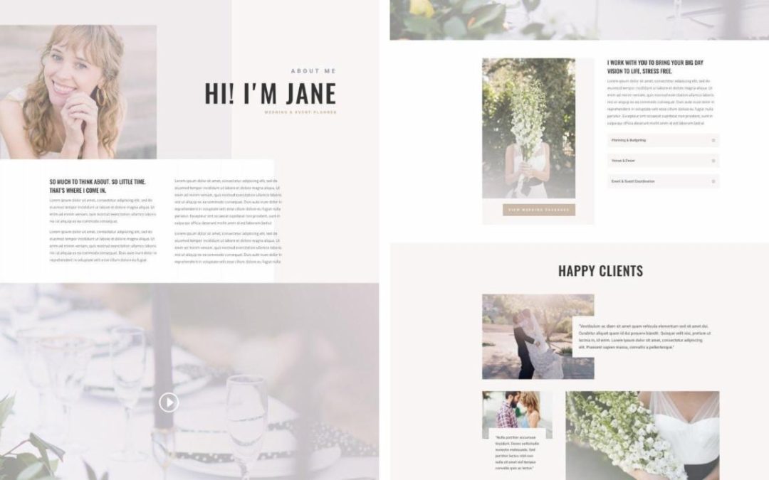ET – Wedding Planner About Page