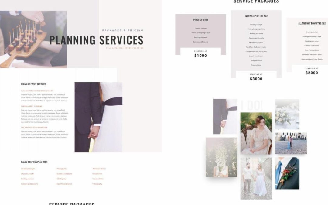ET – Wedding Planner Services Page