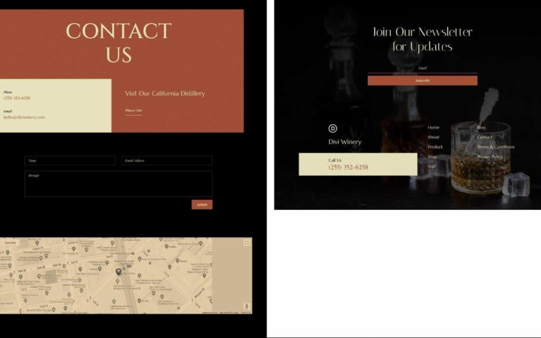 ET – Whiskey Contact Page