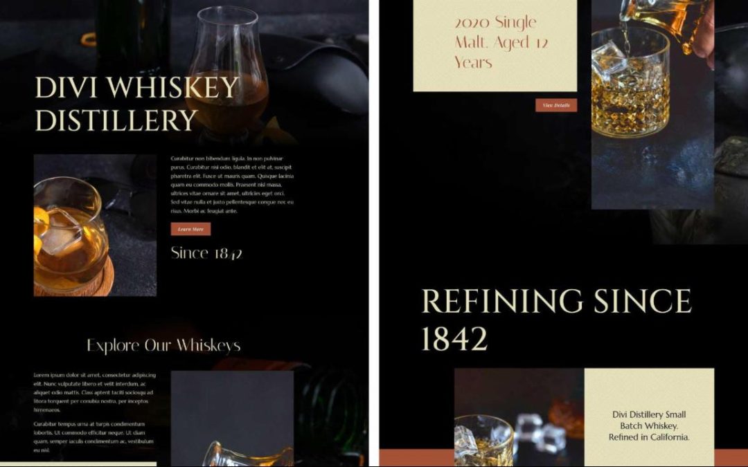 ET – Whiskey Landing Page