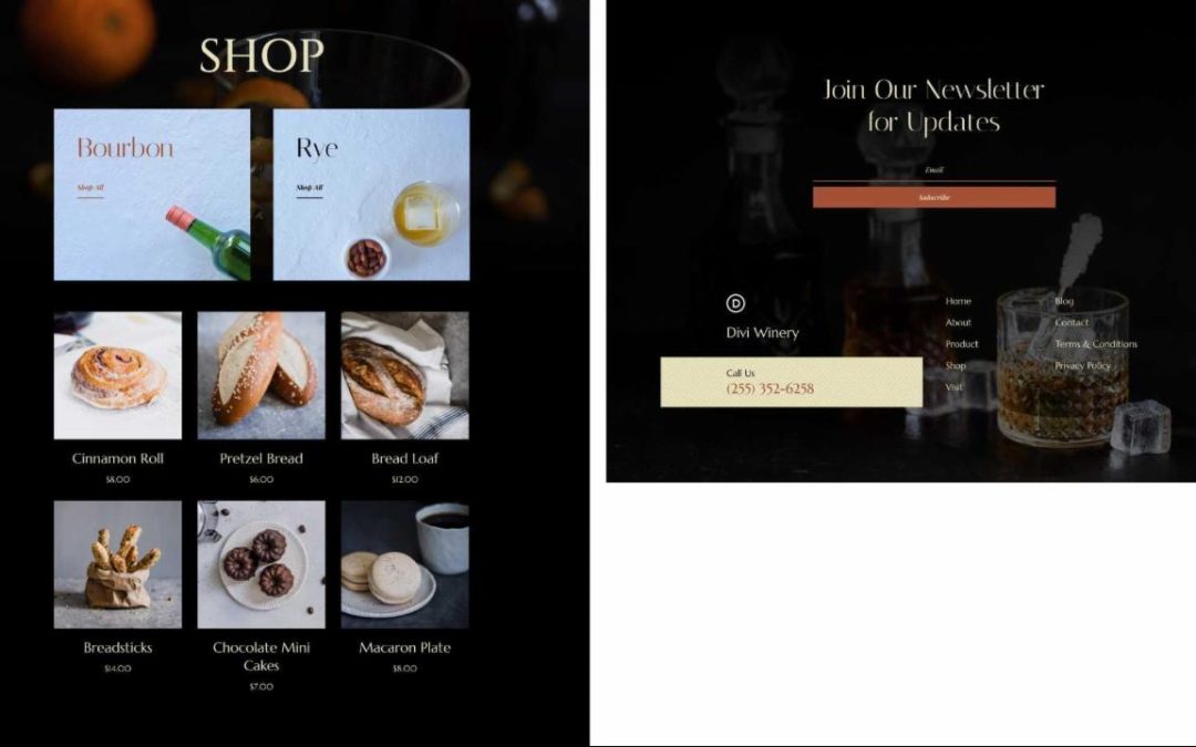 ET – Whiskey Shop Page