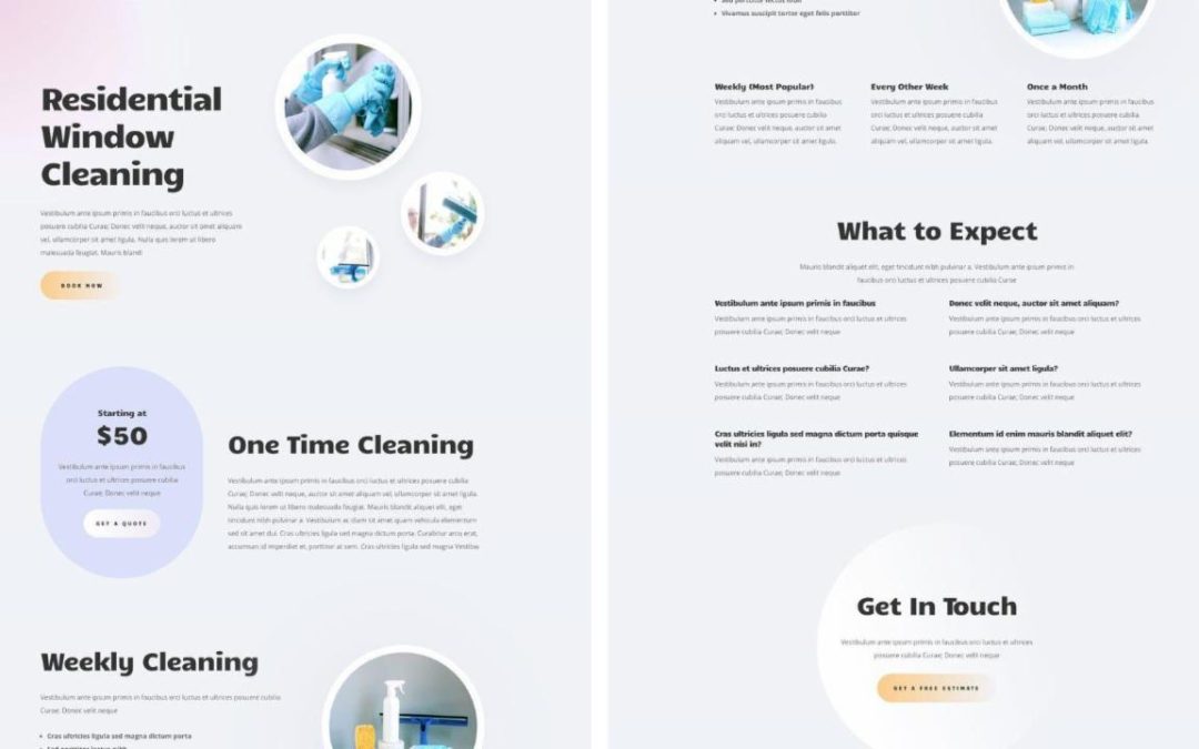 ET – Window Cleaning Service Page