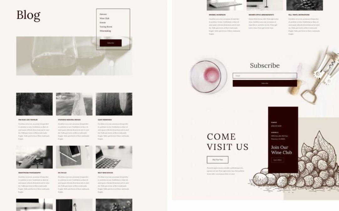 ET – Winery Blog Page