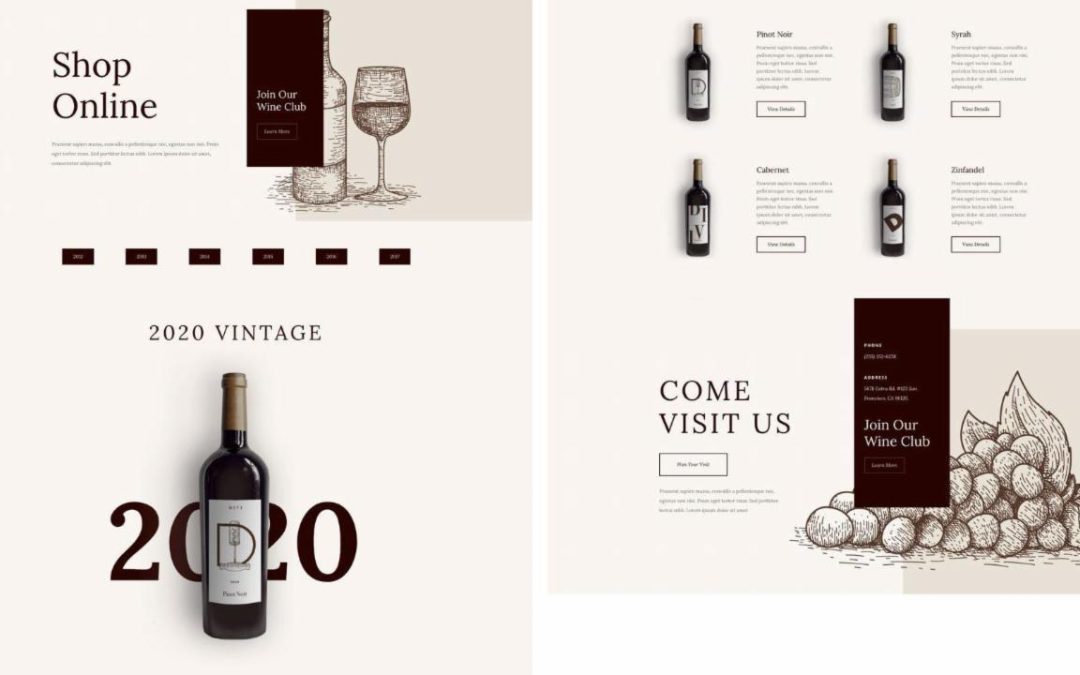 ET – Winery Shop Page