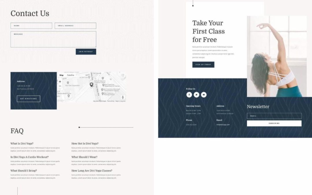 ET – Yoga Instructor Contact Page