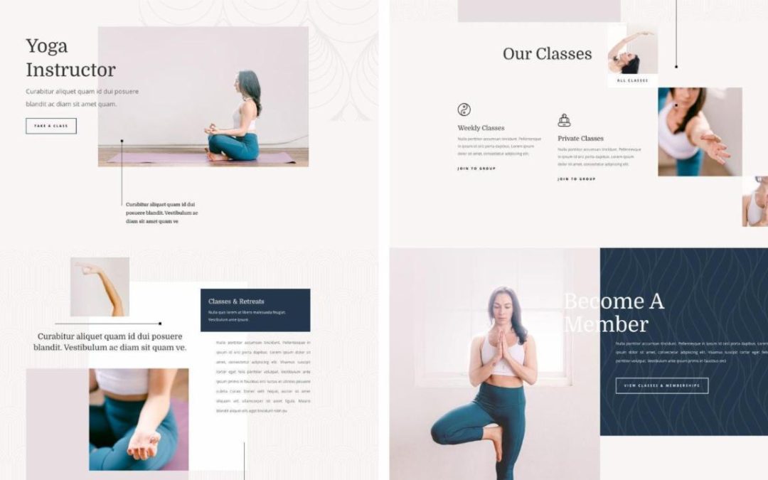 ET – Yoga Instructor Landing Page