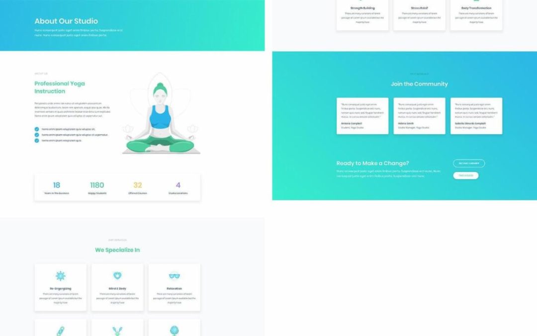 ET – Yoga Studio About Page
