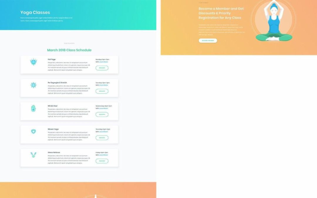ET – Yoga Studio Classes Page