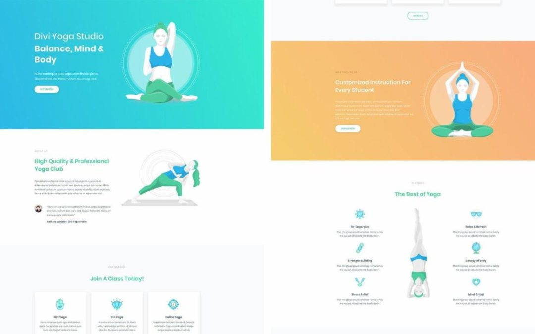 ET – Yoga Studio Landing Page