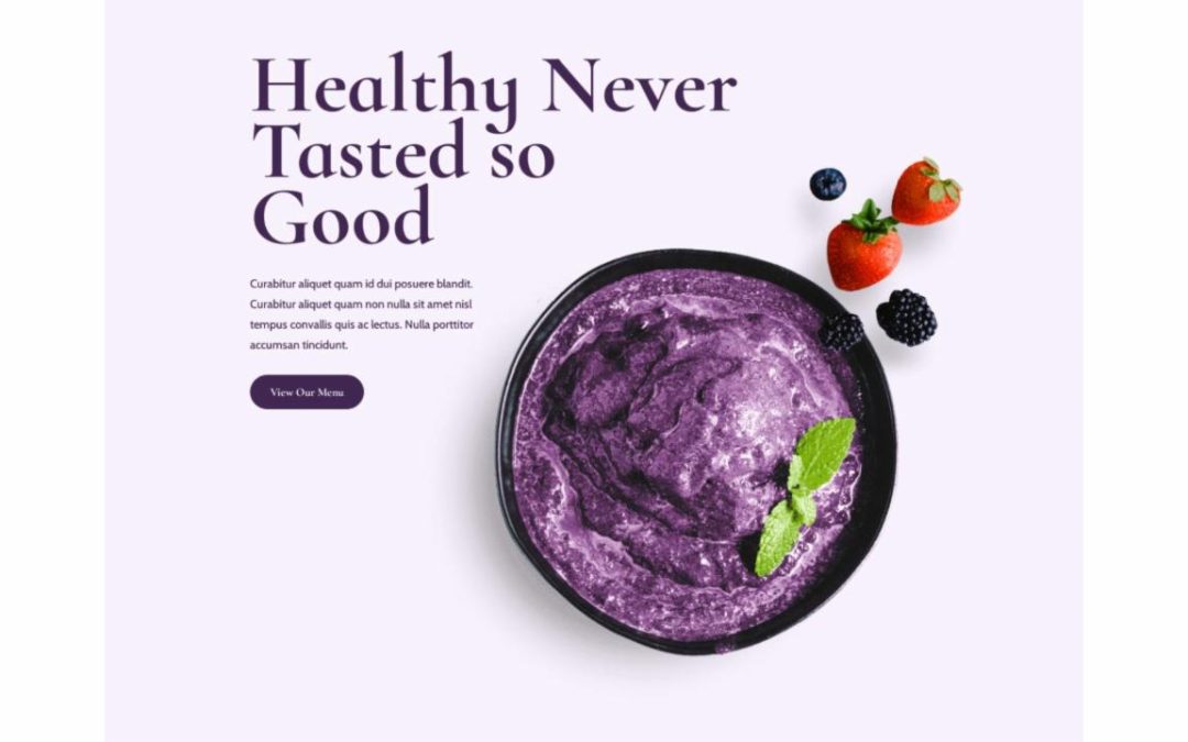 ET – Acai Bowl Landing Page – Header