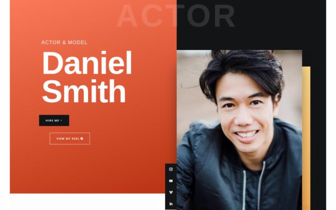 ET – Actor CV Landing Page – Header