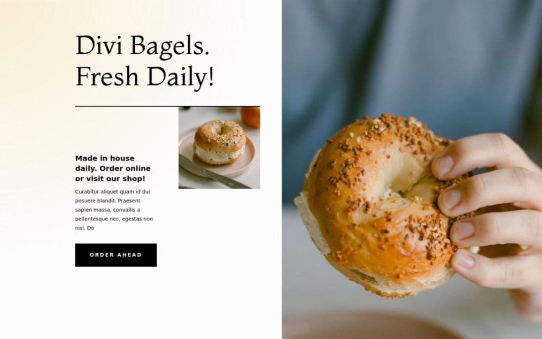 ET – Bagel Shop Home Page – Header