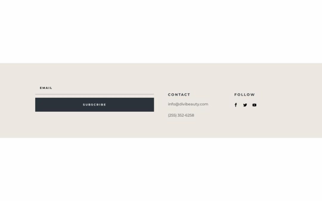 ET – Beauty Product Home Page – Footer
