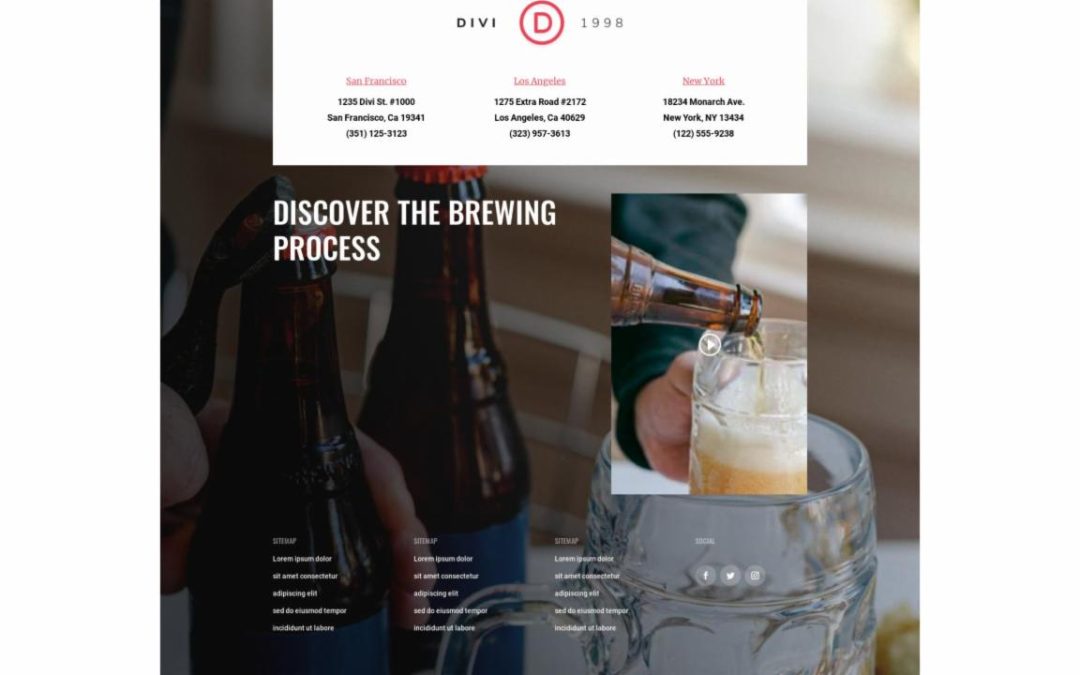ET – Brewery Home Page – Footer