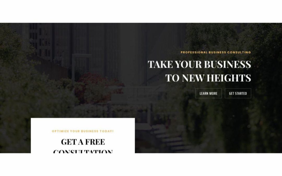 ET – Business Consultant Home Page – Header