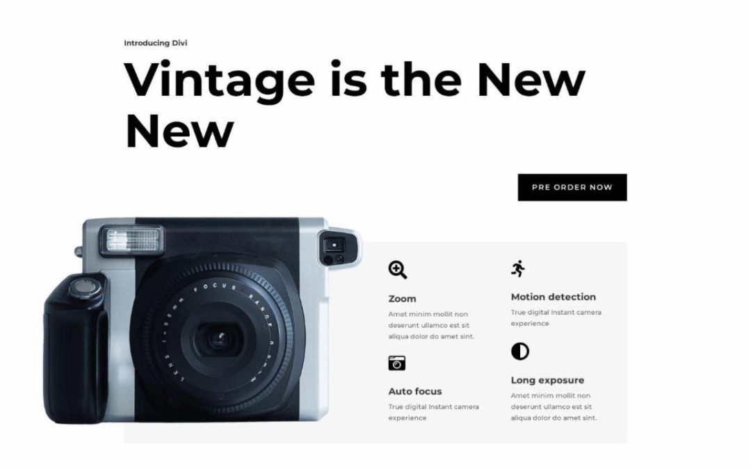 ET – Camera Product Home Page – Header