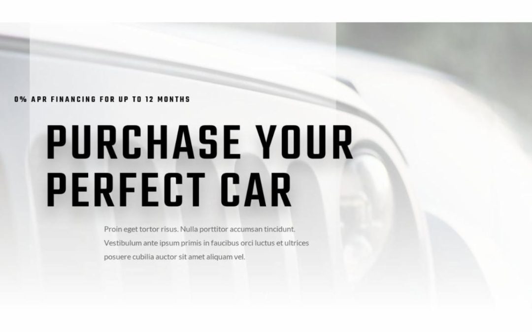 ET – Car Dealer Home Page – Header