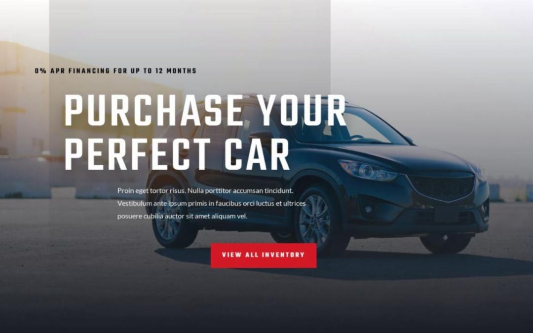 ET – Car Dealer Landing Page – Header