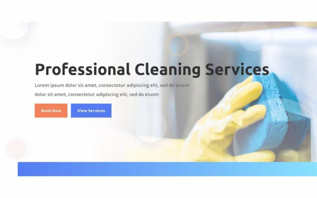 ET – Cleaning Company Landing Page – Header