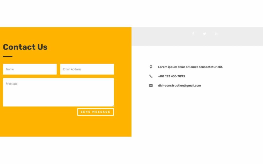 ET – Construction Company Home Page – Footer