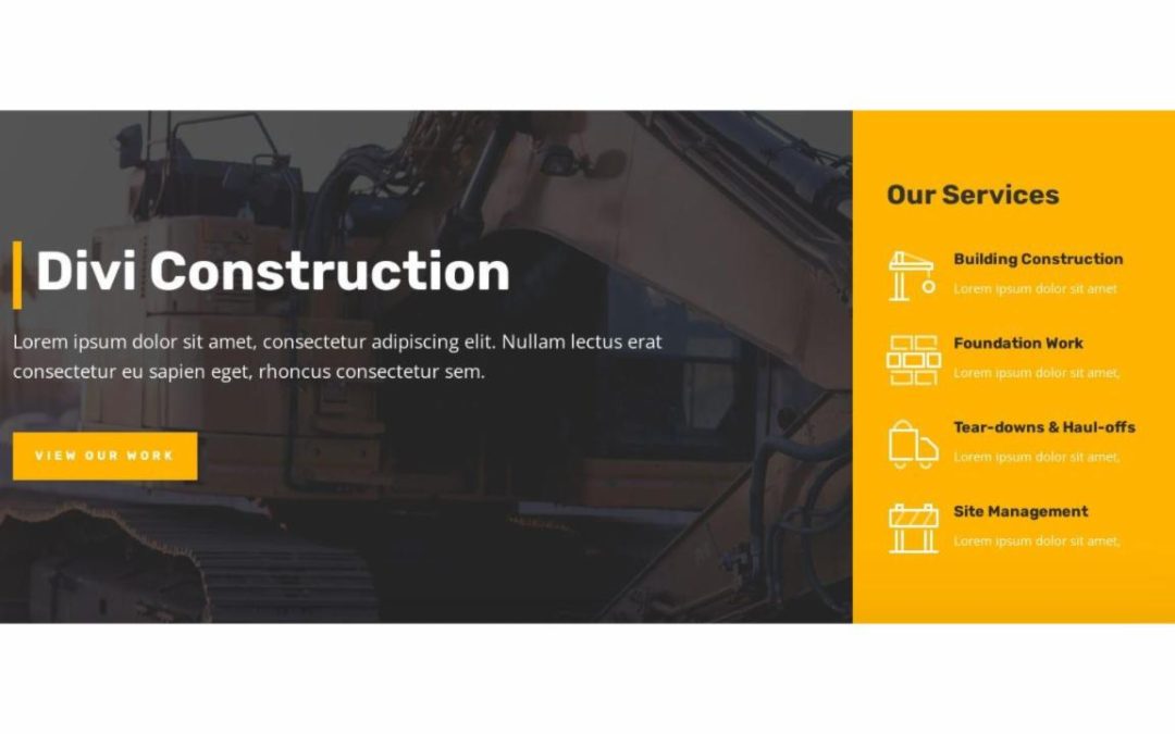 ET – Construction Company Landing Page – Header