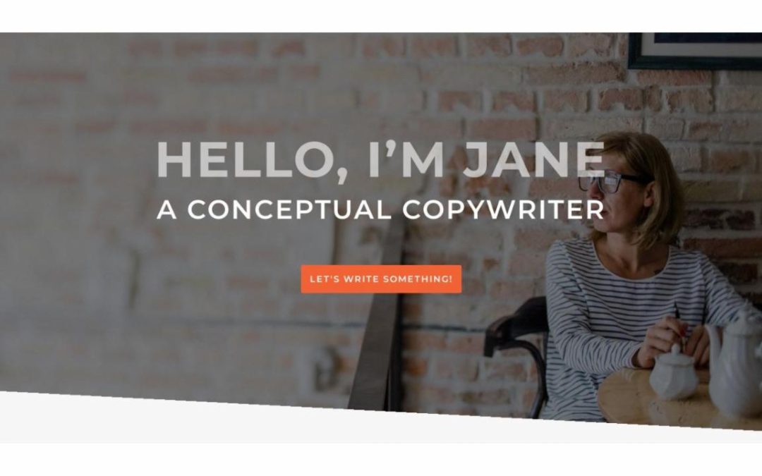 ET – Copywriter Landing Page – Header