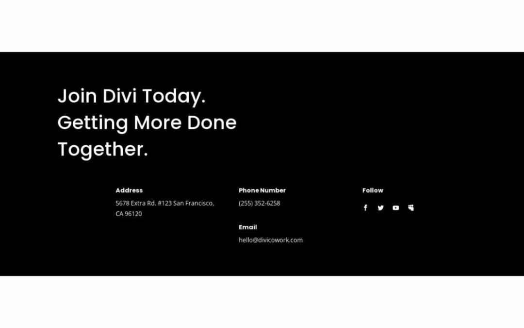 ET – Coworking Space Home Page – Footer