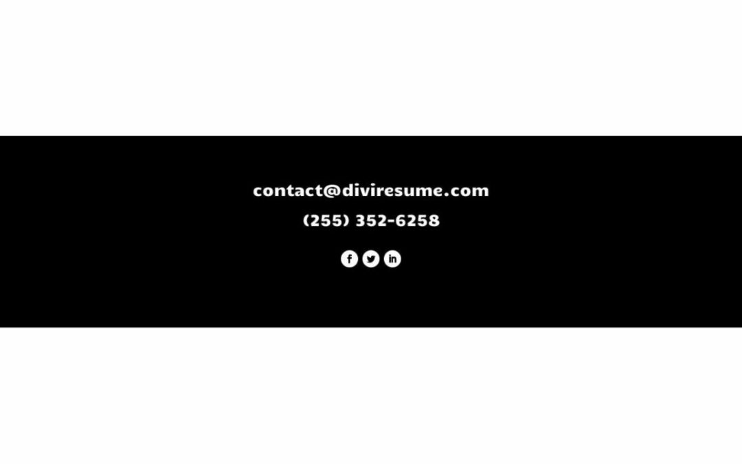 ET – Creative CV Home Page – Footer