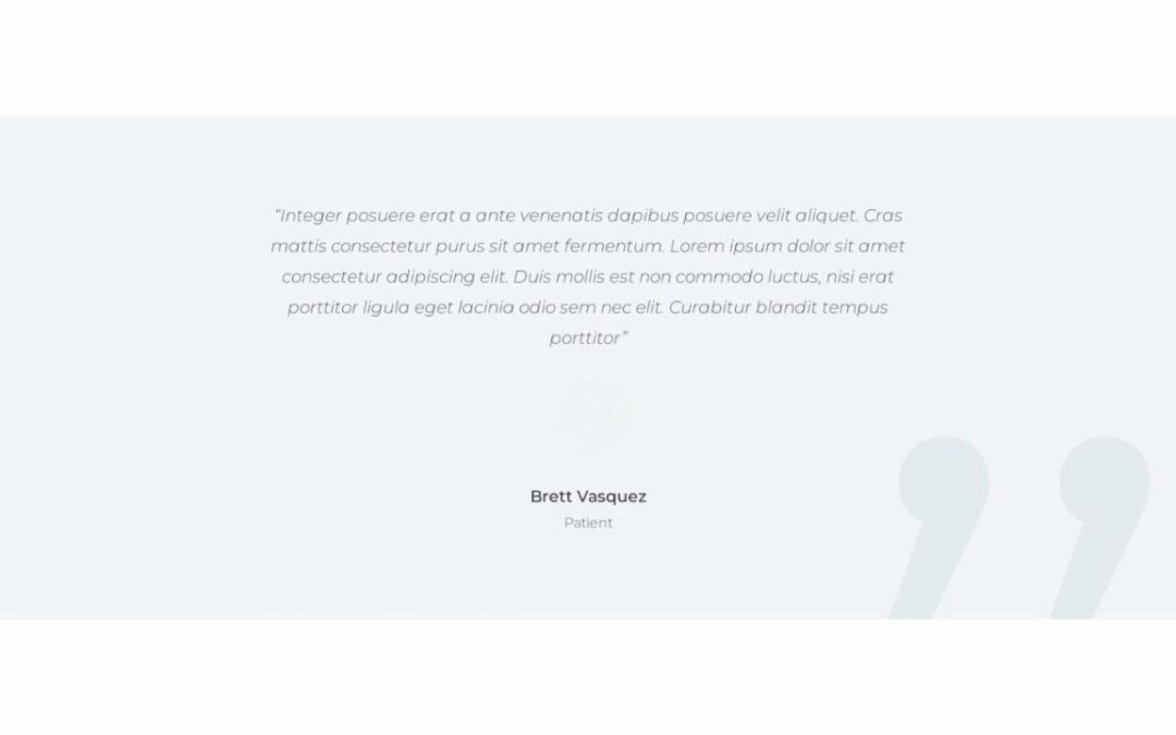 ET – Doctor’s Office Home Page – Footer