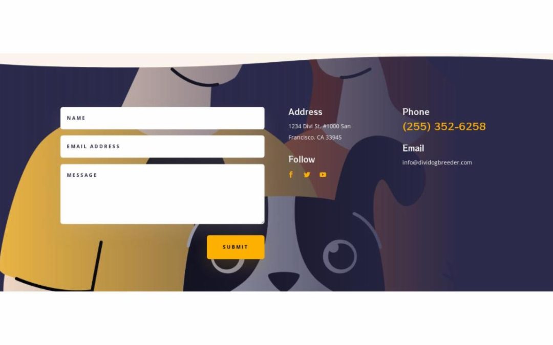 ET – Dog Breeder Home Page – Footer