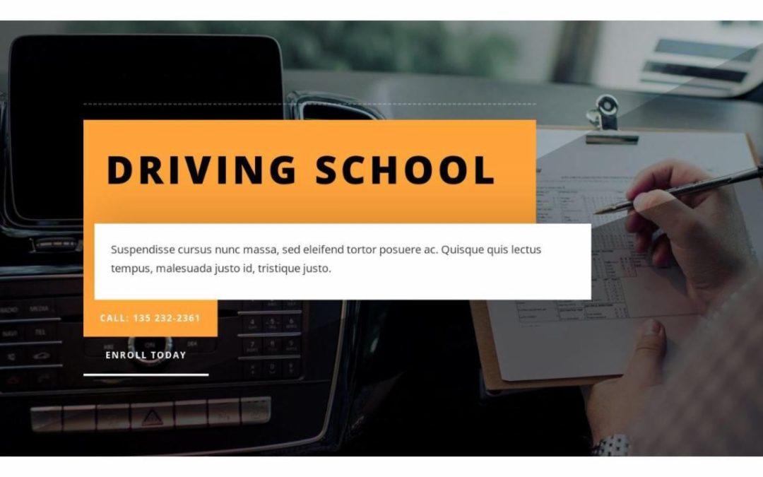 ET – Driving School Home Page – Header