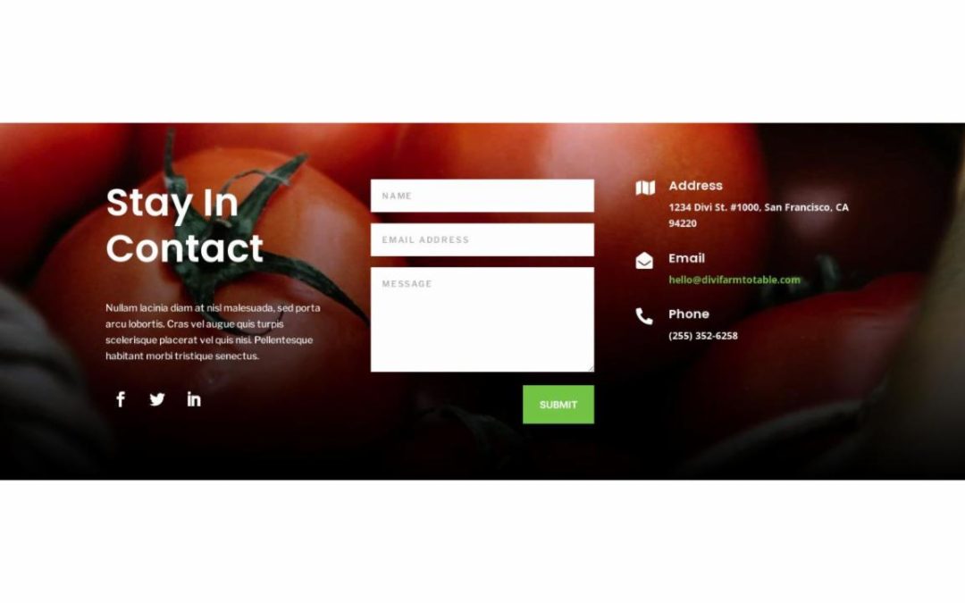 ET – Farm to Table Home Page – Footer