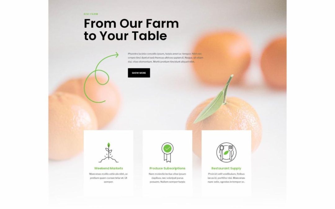 ET – Farm to Table Home Page – Header