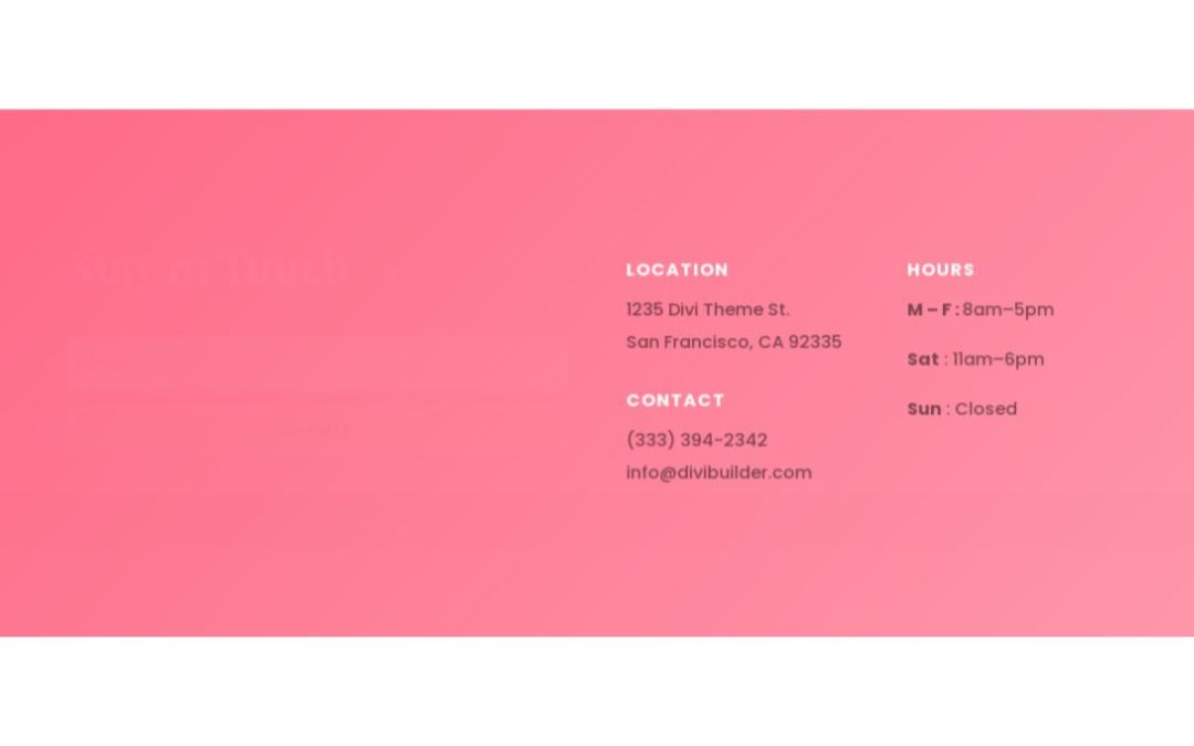 ET – Fashion Home Page – Footer